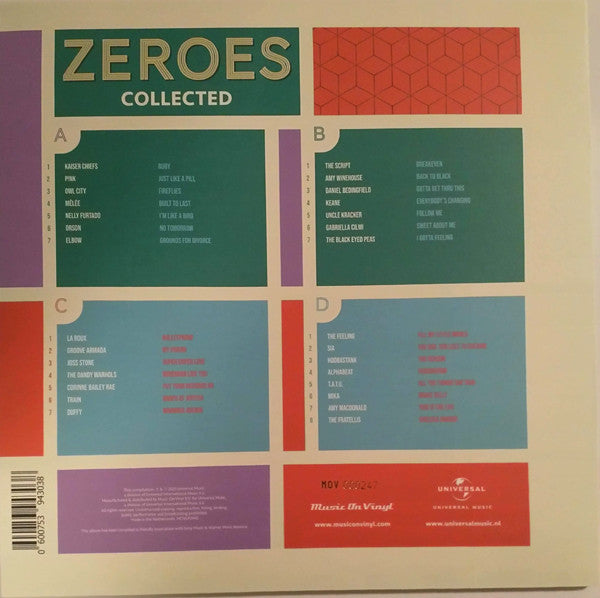 Various – Zeroes Collected (Vinyl, 2xLP, Compilation, Limited Edition, Numbered, Yellow, 180 g, 2022) – photo 2