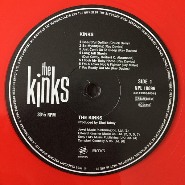 The Kinks – Kinks (Vinyl, LP, Album, Limited Edition, Reissue, Repress, Mono, Red Transparent, 2021) – photo 3