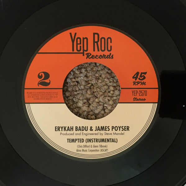 Erykah Badu & James Poyser – Tempted  (Vinyl, 7", 45 RPM, Record Store Day, Single, Jukebox, Limited Edition, 2019) – photo 5