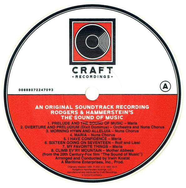 Rodgers And Hammerstein / Julie Andrews, Christopher Plummer, Irwin Kostal – The Sound Of Music (An Original Soundtrack Recording) (Vinyl, LP, Album, Limited Edition, Reissue, Yellow [Golden Sun], 2021) – photo 3