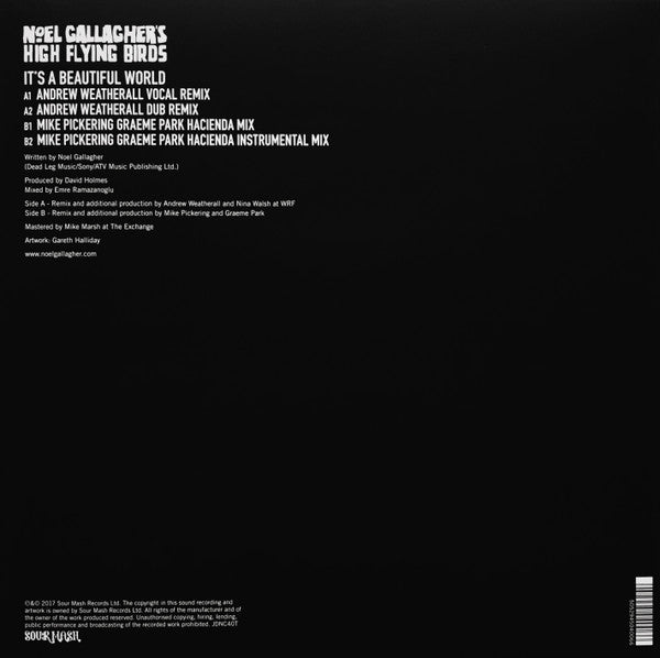 Noel Gallagher's High Flying Birds – It's A Beautiful World (Remixes) (Vinyl, 12", 33 ⅓ RPM, Record Store Day, Limited Edition, Monochrome, 2018) – photo 2