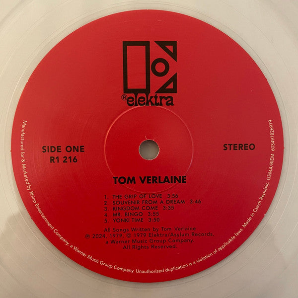 Tom Verlaine – Souvenir From A Dream: The Tom Verlaine Albums (1979-1984) (Vinyl, Record Store Day, Compilation, Limited Edition, LP, Album, Reissue, Remastered, Crystal Clear, 2024) – photo 5