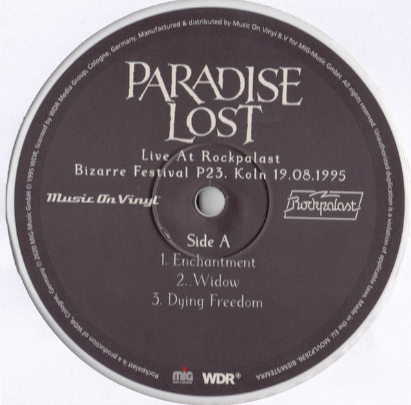 Paradise Lost – Live At Rockpalast 1995 (Vinyl, 2xLP, Album, Record Store Day, Limited Edition, Numbered, White, 180 gram, 2020) – photo 5