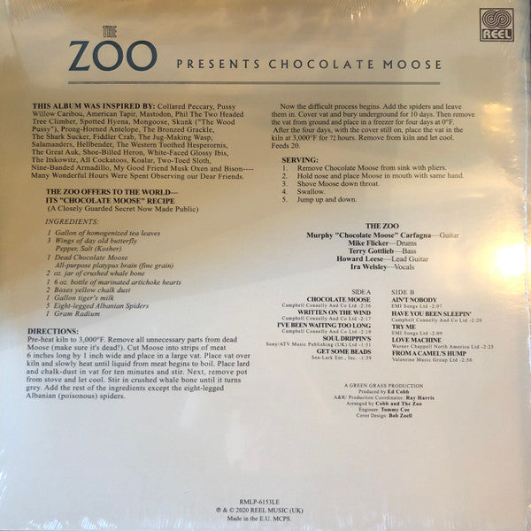 The Zoo – Presents Chocolate Moose (Vinyl, LP, Album, Limited Edition, Reissue, Lilac with Black Marbling ["Psychedelic Marbled"], 2020) – photo 3