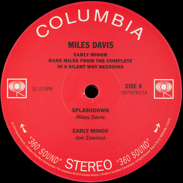 Miles Davis – Early Minor (Rare Miles From The Complete In A Silent Way Sessions) (Vinyl, LP, Record Store Day, Compilation, 2019) – photo 3