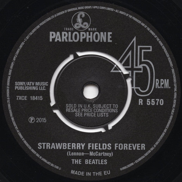 The Beatles – Strawberry Fields Forever / Penny Lane (Vinyl, 7", 45 RPM, Record Store Day, Single, Limited Edition, Reissue, 2017) – photo 4