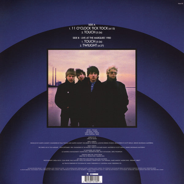 U2 – 11 O'Clock Tick Tock (Vinyl, 12", 45 RPM, Record Store Day, Single, Limited Edition, Reissue, Blue Transparent, 40th Anniversary Edition, 2020) – photo 2
