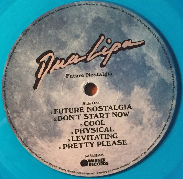 Dua Lipa – Future Nostalgia (Vinyl, LP, Album, Limited Edition, Blue Translucent, 2020) – photo 4