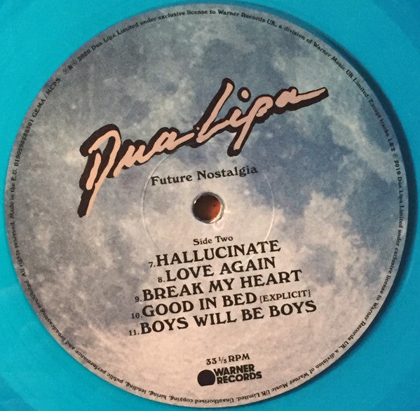 Dua Lipa – Future Nostalgia (Vinyl, LP, Album, Limited Edition, Blue Translucent, 2020) – photo 5