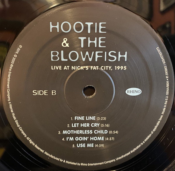 Hootie & The Blowfish – Live At Nick's Fat City, 1995 (Vinyl, 2xLP, Album, Record Store Day, Limited Edition, Remastered, 2020) – photo 3