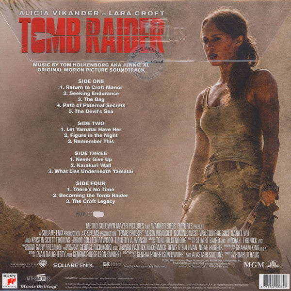 Tom Holkenborg AKA Junkie XL – Tomb Raider (Original Motion Picture Soundtrack) (Vinyl, 2xLP, Album, Deluxe Edition, Limited Edition, Numbered, Clear & Red Mixed, 2018) – photo 4
