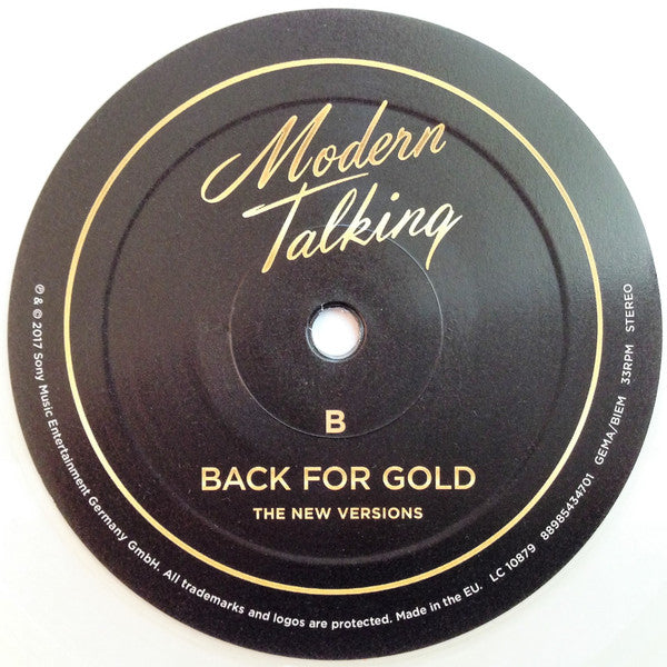 Modern Talking – Back For Gold - The New Versions (Vinyl, LP, Album, Clear, 2017) – photo 4
