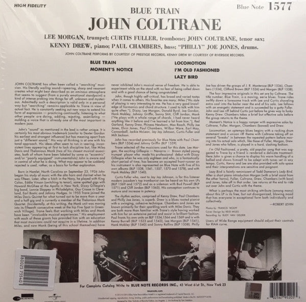 John Coltrane – Blue Train (Vinyl, LP, Album, Limited Edition, Reissue, Green, 2018) – photo 2