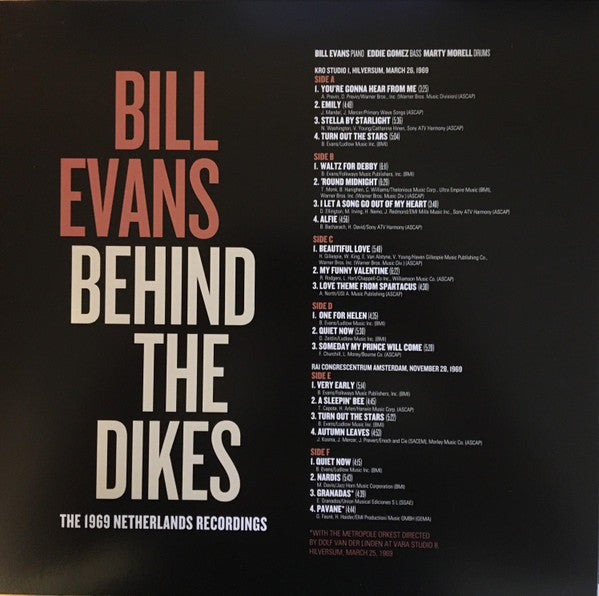 Bill Evans – Behind The Dikes: The 1969 Netherlands Recordings (Vinyl, 3xLP, Album, Record Store Day, Deluxe Edition, Limited Edition, Numbered, Remastered, 180g, 2021) – photo 3
