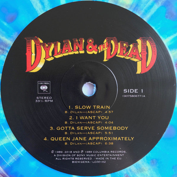 Dylan & The Dead – Dylan & The Dead (Vinyl, LP, Album, Record Store Day, Limited Edition, Reissue, Red & Blue Tie Dye, 2018) – photo 4
