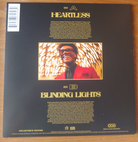 The Weeknd – Heartless / Blinding Lights (Vinyl, 7", 45 RPM, Single, Limited Edition, 010 Collector’s Edition, Gold, 2020) – photo 2