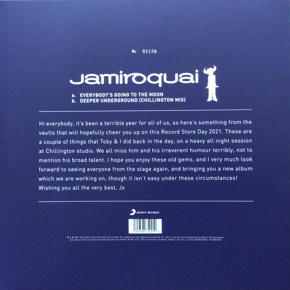 Jamiroquai – Everybody's Going To The Moon  (Vinyl, 12", 45 RPM, Record Store Day, Limited Edition, Numbered, 180g, 2021) – photo 2