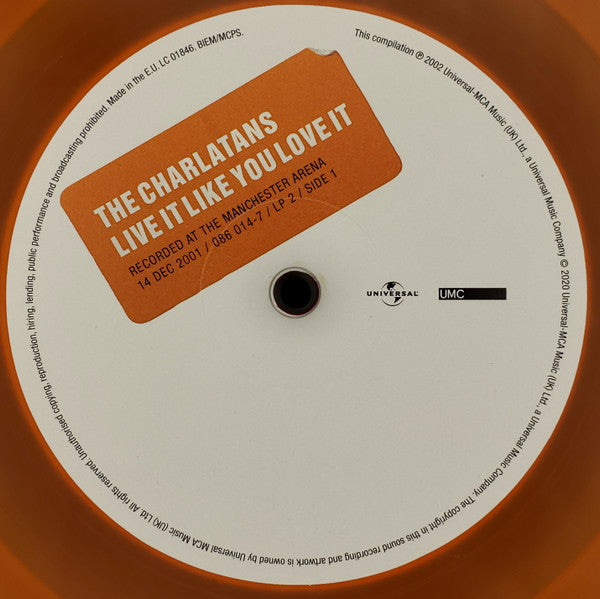 The Charlatans – Live It Like You Love It (Vinyl, 2xLP, Album, Record Store Day, Compilation, Reissue, Orange Transparent, 2020) – photo 5