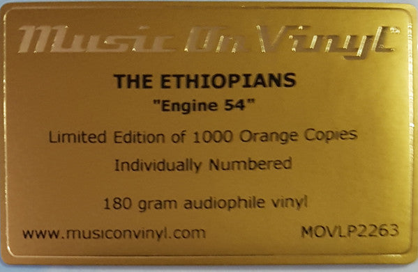 The Ethiopians – Engine 54 (Vinyl, LP, Album, Limited Edition, Numbered, Reissue, Orange, 2018) – photo 5