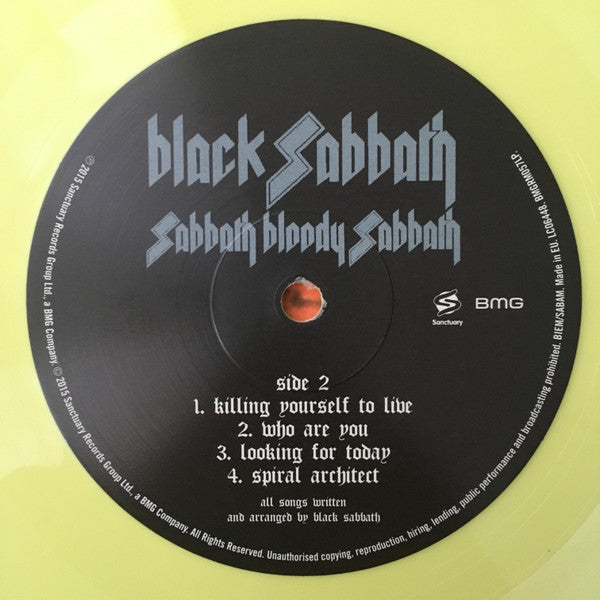 Black Sabbath – Sabbath Bloody Sabbath (Vinyl, LP, Album, Limited Edition, Reissue, Repress, Yellow, Gatefold, 2021) – photo 5