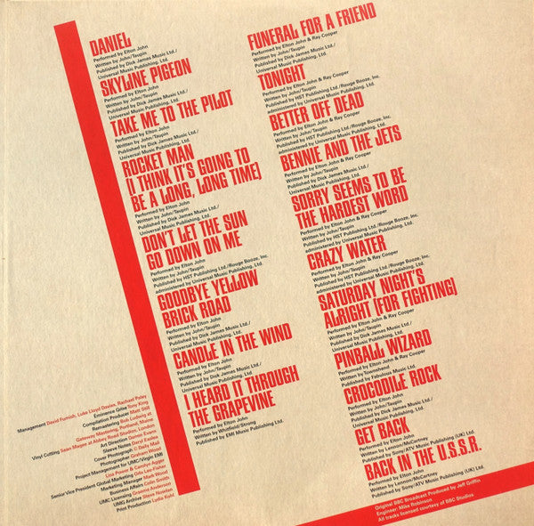 Elton John With Ray Cooper – Live From Moscow (Vinyl, 2xLP, Album, Record Store Day, Limited Edition, Clear, 2019) – photo 4