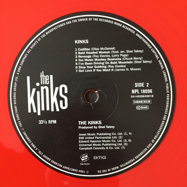 The Kinks – Kinks (Vinyl, LP, Album, Limited Edition, Reissue, Repress, Mono, Red Transparent, 2021) – photo 4