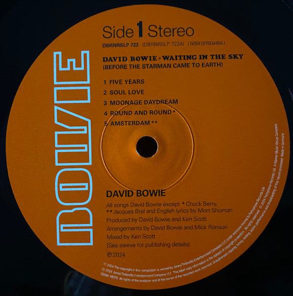 David Bowie – Waiting In The Sky (Before The Starman Came To Earth) (Vinyl, LP, Album, Record Store Day, Limited Edition, Half Speed Master, 2024) – photo 3