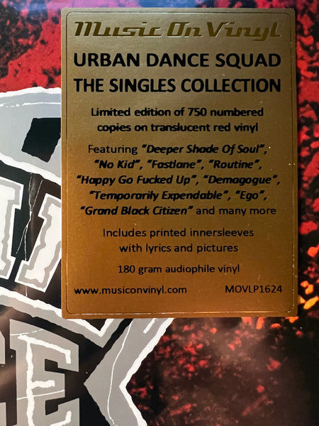 Urban Dance Squad – The Singles Collection (Vinyl, 2xLP, Compilation, Limited Edition, Numbered, Red Translucent, 180 Gram, 2022) – photo 2