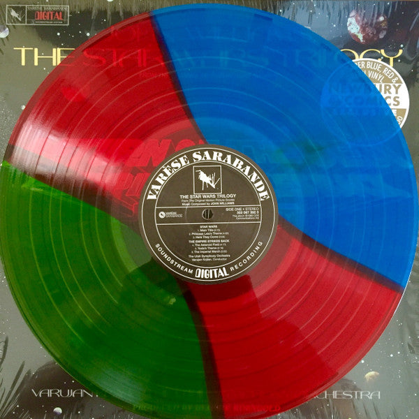 John Williams, Varujan Kojian, The Utah Symphony Orchestra – The Star Wars Trilogy (Vinyl, LP, Album, Limited Edition, Reissue, Blue Translucent, Red Translucent & Green Translucent Lightsaber, 2016) – photo 4