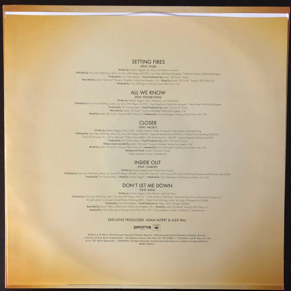 The Chainsmokers – Collage (Vinyl, 12", 45 RPM, EP, Limited Edition, White, 2017) – photo 4