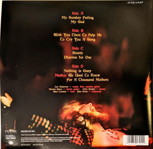Jethro Tull – Nothing Is Easy: Live At The Isle Of Wight 1970 (Vinyl, 2xLP, Limited Edition, Numbered, Reissue, Orange Transparent, 180 gram, 2020) – photo 3