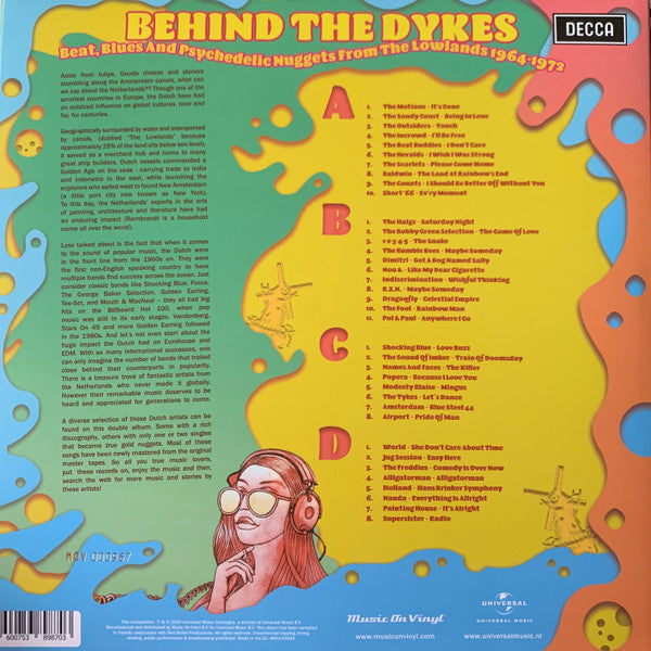 Various – Behind The Dykes (Beat, Blues And Psychedelic Nuggets From The Lowlands 1964-1972) (Vinyl, 2xLP, Album, Record Store Day, Compilation, Limited Edition, Numbered, Mono, Yellow & Turquoise, 2020) – photo 4