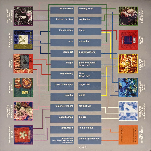 Cranes – EP Collection Volumes 1 & 2 (Vinyl, LP, Blue, 180 Gram, Silver, 180 Gram, Gold, 180 Gram, Compilation, Limited Edition, Numbered, Reissue, 2021) – photo 4