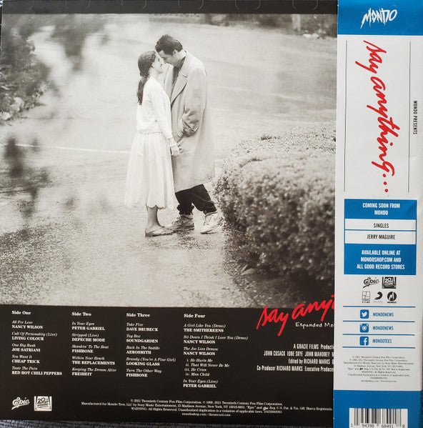 Various – Say Anything... (Expanded Motion Picture Soundtrack) (Vinyl, LP, Album, Compilation, Reissue, Red Translucent , 2021) – photo 2