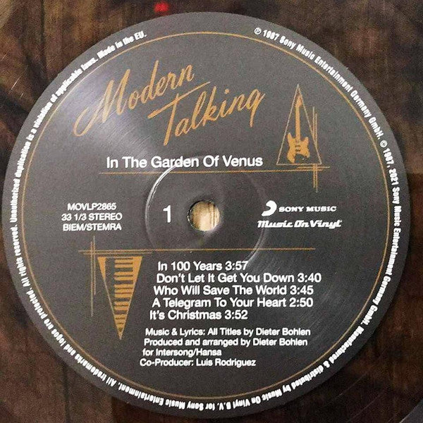 Modern Talking – In The Garden Of Venus - The 6th Album (Vinyl, LP, Album, Limited Edition, Numbered, Reissue, Smoke Coloured, 2021) – photo 4