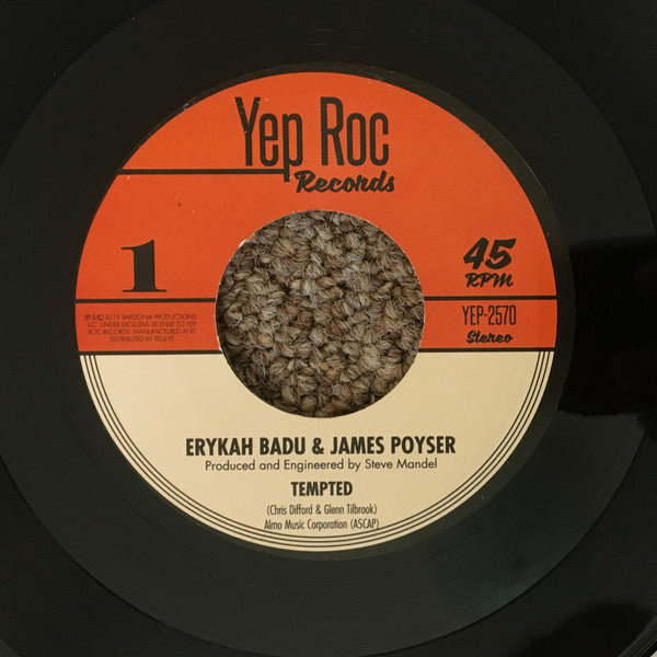 Erykah Badu & James Poyser – Tempted  (Vinyl, 7", 45 RPM, Record Store Day, Single, Jukebox, Limited Edition, 2019) – photo 4