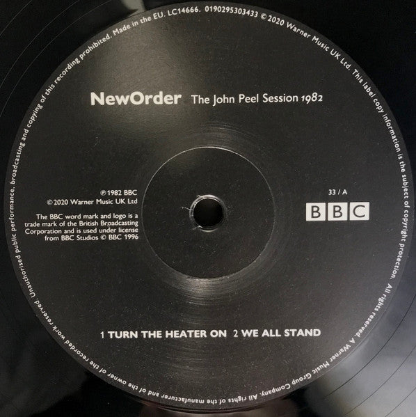 NewOrder – The John Peel Session 1982 (Vinyl, 12", 33 ⅓ RPM, EP, Record Store Day, Limited Edition, Reissue, 2020) – photo 3