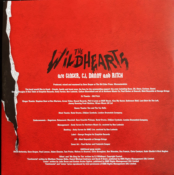The Wildhearts – AD/HD Rock (Vinyl, 10", 45 RPM, Record Store Day, Compilation, Red (Translucent), 2022) – photo 3