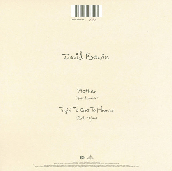David Bowie – Mother / Tryin' To Get To Heaven (Vinyl, 7", 45 RPM, Single, Limited Edition, Numbered, 2021) – photo 3