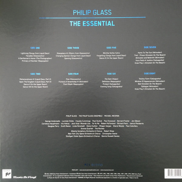 Philip Glass – The Essential (Vinyl, 4xLP, Record Store Day, Compilation, Limited Edition, Numbered, Reissue, 2020) – photo 3