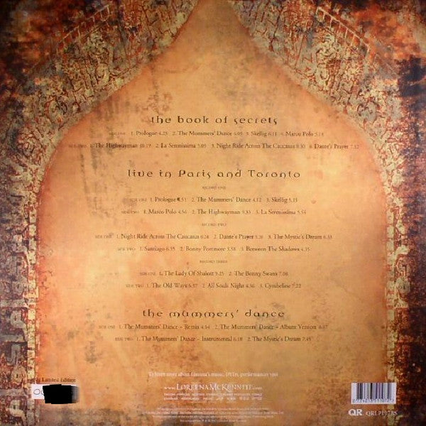 Loreena McKennitt – The Book Of Secrets - 20th Anniversary Collector's Set (Vinyl, LP, Album, Numbered, Reissue, 3xLP, 12", 33 ⅓ RPM, Single, Limited Edition, 2017) – photo 2