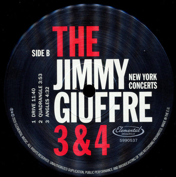 The Jimmy Giuffre 3 & 4 – New York Concerts (Vinyl, 2xLP, Limited Edition, Reissue, 180 g, 2020) – photo 5