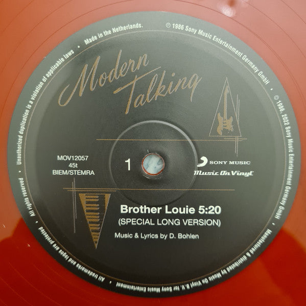 Modern Talking – Brother Louie (Vinyl, 12", Maxi-Single, Limited Edition, Numbered, Reissue, Remastered, 180 g, Red Coloured, 2023) – photo 5