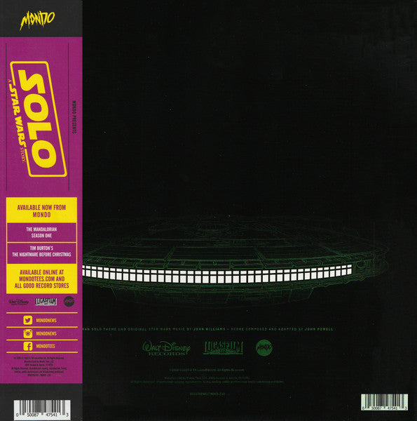 John Williams, John Powell – Solo: A Star Wars Story (Original Motion Picture Soundtrack) (Vinyl, 2xLP, Album, Limited Edition, Special Edition, Blue with White Splatter (Hyper Space), 180g, 2021) – photo 3