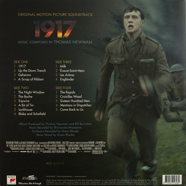 Thomas Newman – 1917 (Original Motion Picture Soundtrack)  (Vinyl, 2xLP, Limited Edition, Numbered, Green And Silver Swirled, 180g, 2020) – photo 2