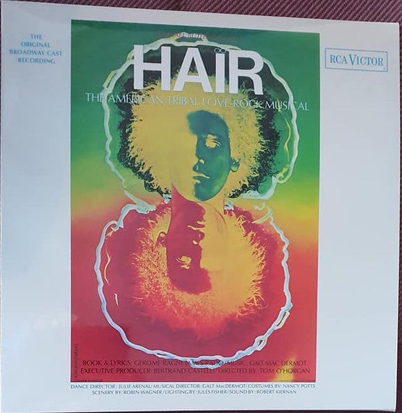 Various – Hair - The American Tribal Love-Rock Musical (The Original Broadway Cast Recording) (Vinyl, LP, Green & Yellow Swirled, Orange & Yellow Swirled, Album, Limited Edition, Numbered, 180 gram, 2021) – photo 4