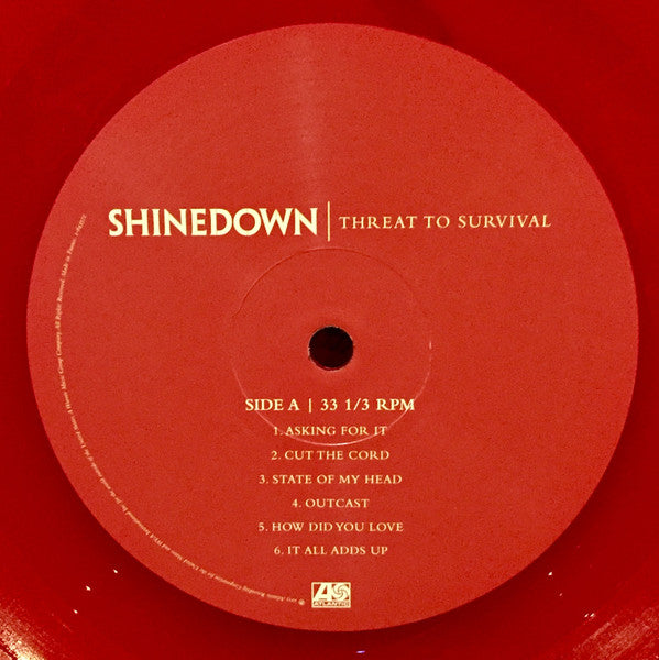 Shinedown – Threat To Survival (Vinyl, LP, Limited Edition, Reissue, Red Translucent, 2021) – photo 4