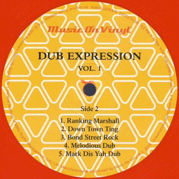 Errol Brown & The Revolutionaries – Dub Expression (Vinyl, LP, Album, Limited Edition, Numbered, Reissue, Orange, 2018) – photo 4