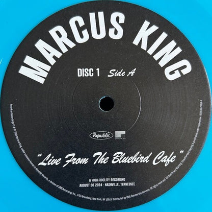 Marcus King Live From The Bluebird Cafe 2LP RSD 2025 Deep Sky Vinyl new&Sealed