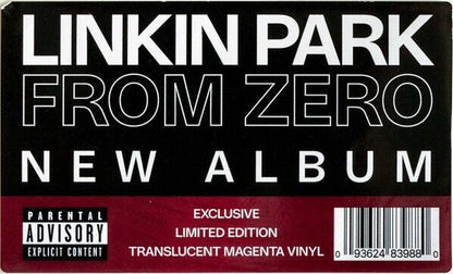 Linkin Park From Zero (INDIE Translucent Magenta) LP VINYL New&Sealed